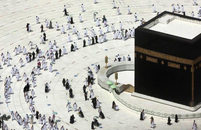 Suasana Sholat Tarawih di Masjidil Haram 2021