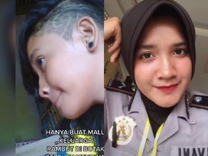Viral Kisah Wanita Bertato dan Tindik, Kini Sukses Jadi Polwan Berhijab