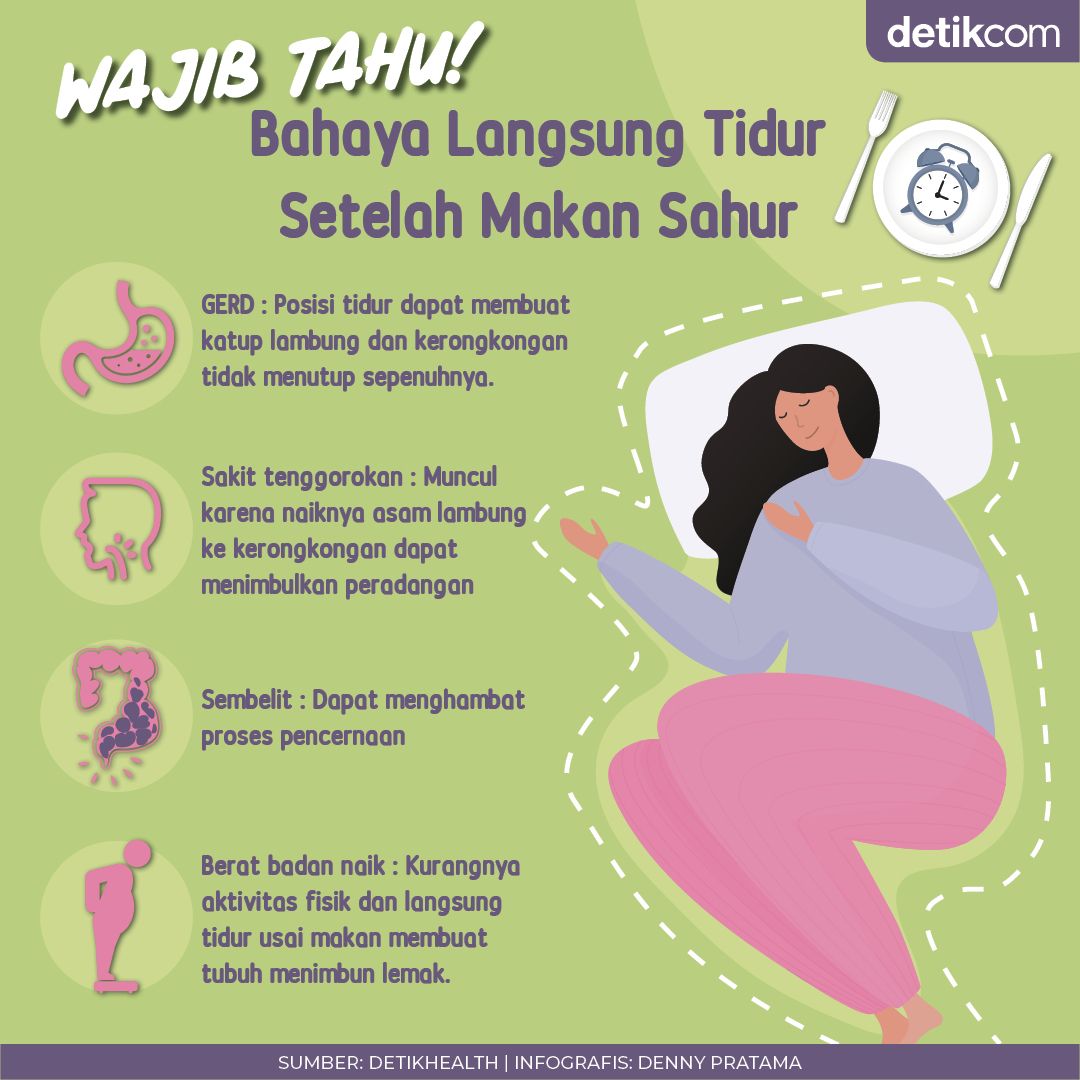 Bahaya tidur usai sahur