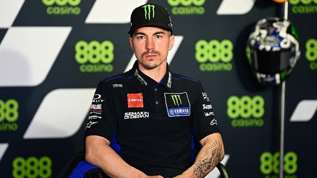 Maverick Vinales di konferensi pers jelang MotoGP Portugal 2021 di Sirkuit Portimao, Kamis (15/4)