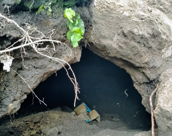 Lubang Mirip Gua Diduga Makam Zaman Prasejarah Bondowoso