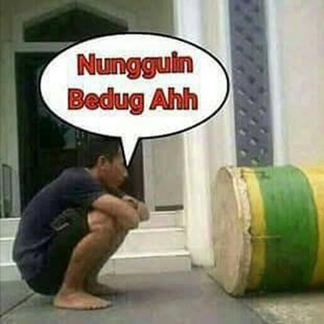 Yaiyasih nungguin bedug tapi nggak gini juga dong. Jadi speechless nggak pengin komentar ah.. Foto: Instagram/@memekumpulanaja