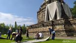 Foto: Selimut Candi Mendut Akhirnya Dibuka