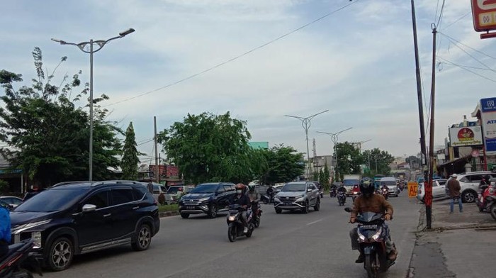 Suasana jalanan kota Medan