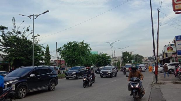 Suasana jalanan kota Medan