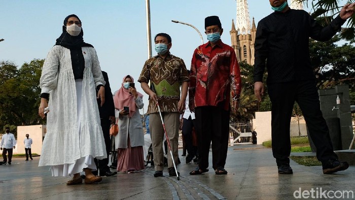 Masjid Istiqlal, Jakarta, yang baru saja direnovasi memiliki sejumlah fasilitas untuk kelompok disabilitas. Yuk, intip penampakannya.