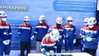 Direktur Utama Pertamina, Nicke Widyawati mengatakan investasi yang dilakukan dengan menghadirkan dua kapal, yakni kapal Pertamina Pride dan Pertamina Prime sejalan dengan arahan pemegang saham untuk go global.Foto: Dok. Pertamina
