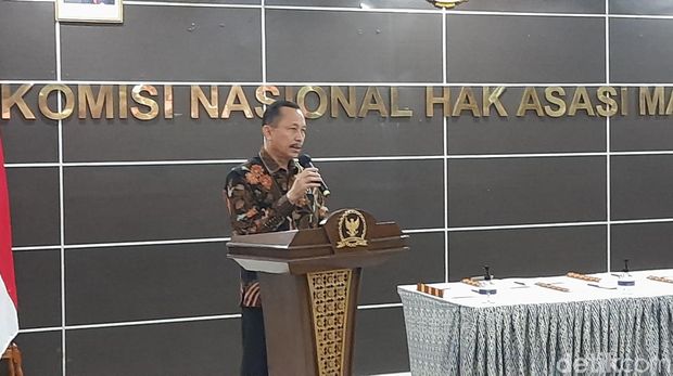 Ketua Komnas HAM, Ahmad Taufan Damanik. (Rahmat Fathan/detikcom)