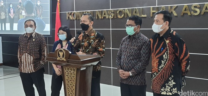 Ketua Komnas HAM, Ahmad Taufan Damanik. (Rahmat Fathan/detikcom)