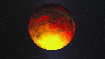 Exoplanet COROT-7b, adalah planet berbatu. Hujan di sana adalah kerikil-kerikil kecil. (Foto: NASA)