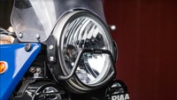Seperti lampu sein THRV terbaru, Footpegs THRV Odipus Mk 2, Stang Aluminium THRV Scrambler 7/8, Knalpot Stainless Kustom THRV, Sistem Kunci Kursi Cetak 3D, Brace Headlight 3D Printed, Tail tidy, Undertail Cover, dan Passenger Footstep Cover. Foto: Pool (Royal Enfiled)