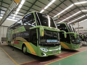 PO Gunung Harta Luncurkan Bus Tingkat, Pakai Kursi Social Distancing