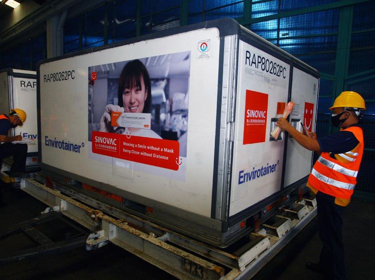 Enam Juta Dosis Vaksin Sinovac Tiba di Indonesia