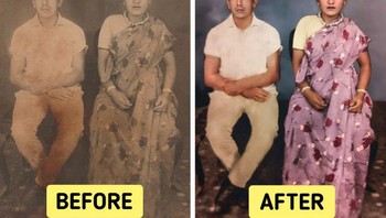 “Ini adalah satu-satunya foto kakek nenek saya yang tersisa dan saya ingin membingkainya sebagai kenangan.” (Foto: Brightside/KnowledgeIsPower8 / Reddit, © NostalgicG / Reddit, © NostalgicG / Ibb)
