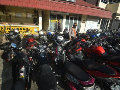 Puluhan Motor Ini Diamankan Gegara Ikut Balap Liar