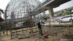 Melihat Pembuatan Kubah Masjid di Caman Bekasi