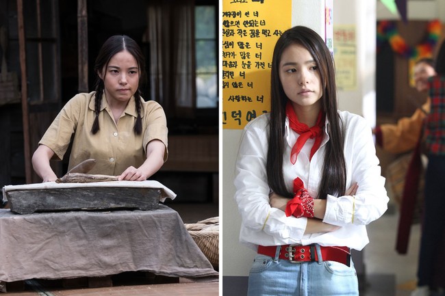 Aktris cantik ini mengawali kariernya sebagai model. Min Hyo Rin pun meraih popularitas sejak membintangi film Sunny pada 2011. Ini penampilannya delapan tahun kemudian dalam film Uhm Bok Dong. Foto: dok Celltrion Entertainment, dok CJ Entertainment