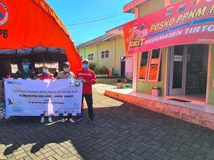 Brantas Abipraya Salurkan Beras-Susu Balita bagi Korban Gempa Malang