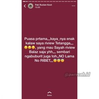 Ngereview tetangga tuh maksud konsepnya gimana ya? Jadi tetangganya mau diomongin gitu ya? Foto: Instagram/@awreceh.id