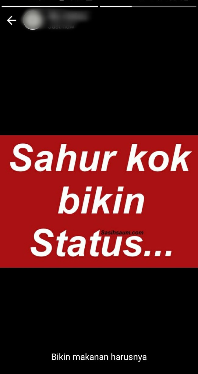 Nah bener nih. Jangan sampai kebanyakan bikin status jadi bikin kamu lupa bikin makanan buat sahur ya.. Foto: Instagram