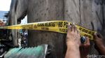 Garis Polisi Dipasang di Lokasi Kebakaran Tamansari