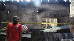 Garis Polisi Dipasang di Lokasi Kebakaran Tamansari