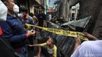 Garis Polisi Dipasang di Lokasi Kebakaran Tamansari