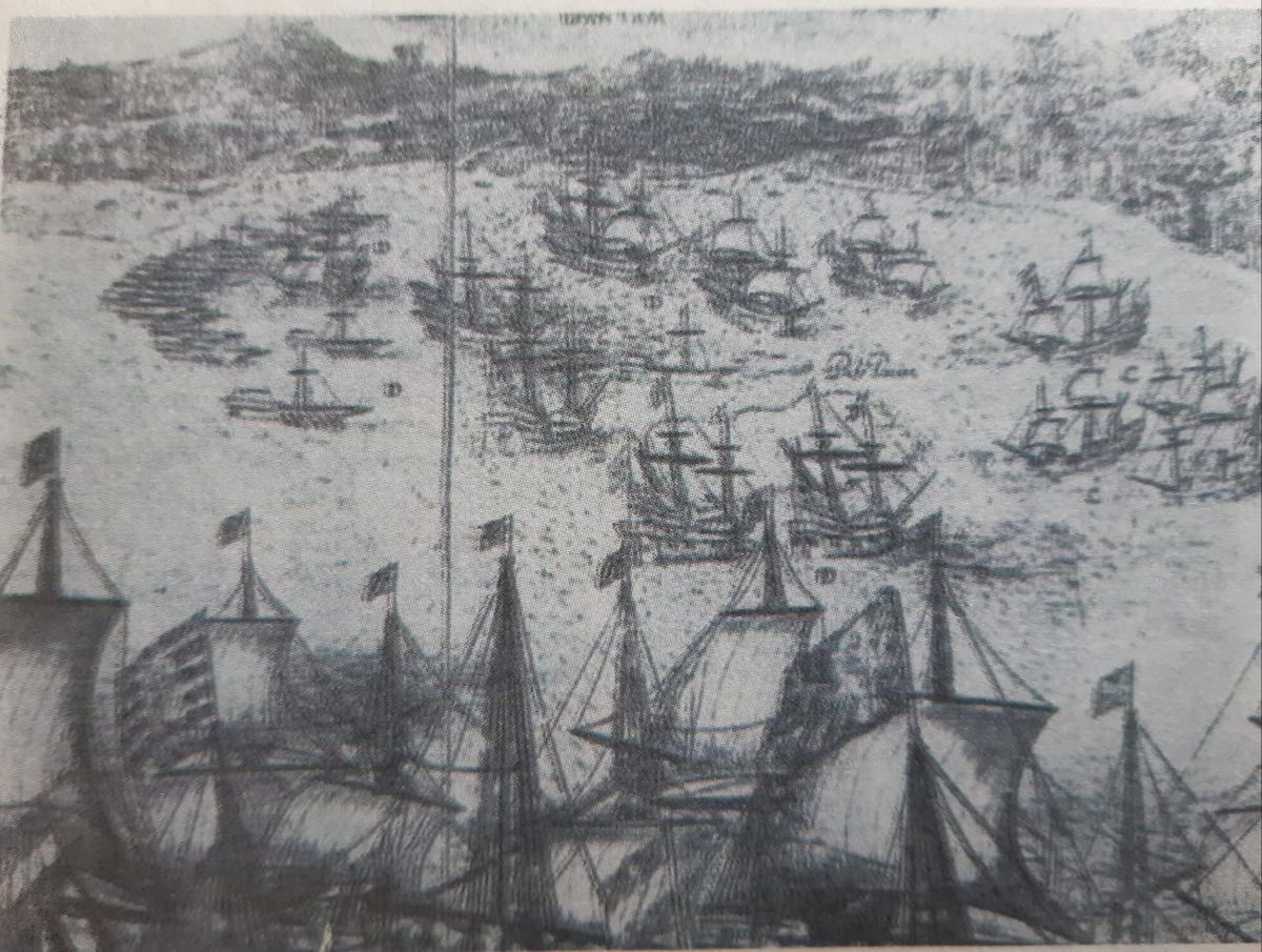 Armada belanda tiba di banten pada tahun 1586 m di bawah pimpinan