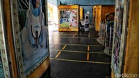 Begitu pula dengan pintu menuju kawasan Atlantis yang dipagari.