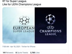 Meme Kocak European Super League yang Hebohkan Dunia