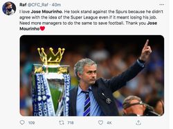 Dipecat Tottenham, Netizen Bilang Mourinho Pahlawan