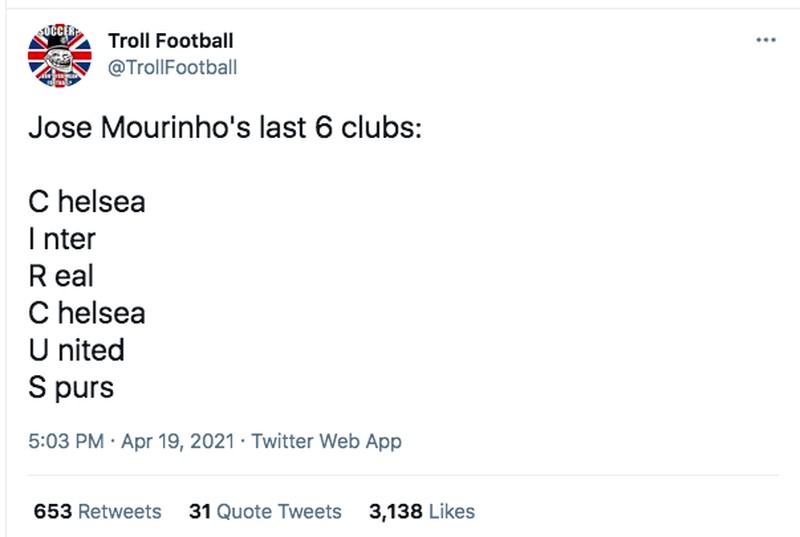 Meme Mourinho Dipecat