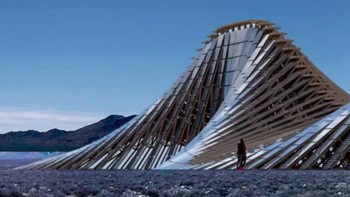 Burning Man Project, di Nevada, AS. Ini adalah salah satu perintis pegunungan pembangkit listrik tenaga surya. Berlokasi di tengah gurun Nevada, pembangkit listrik seluas 1.600 hektar ini menghasilkan sekitar 300.000 kWh per tahun dalam energi bersih. Foto: via Euronews