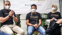 Dalam kesempatan ini, turut hadir Menteri Pariwisata dan Ekonomi Kreatif/Kepala Badan Pariwisata dan Ekonomi Kreatif (Menparekraf), Sandiaga Salahuddin Uno beserta Ibu Nur Asia Uno selaku salah satu penggerak gerakan #1JutaOrangBaik. Sandiaga mendukung gerakan mengajak orang-orang untuk bersedekah di bulan Ramadhan ini.