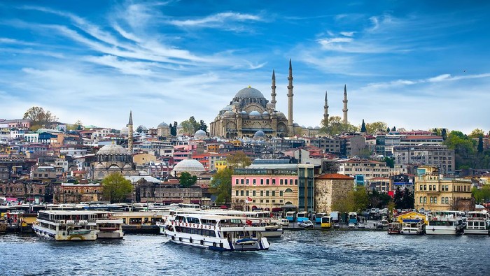 Istanbul the capital of Turkey, eastern tourist city.