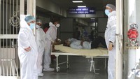Sejumlah rumah sakit mengalami kesulitan untuk mendapatkan pasokan oksigen hingga membuat banyak pasien Corona tak bisa terselamatkan. AP Photo/Ajit Solanki.