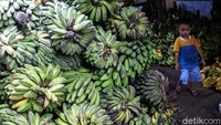 Harga buah pisang di pasar ini bervariasi, mulai dari belasan ribu rupiah hingga ratusan ribu rupiah.