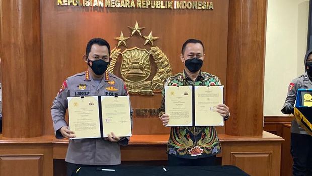 Penandatanganan MoU Polri dan Komnas HAM