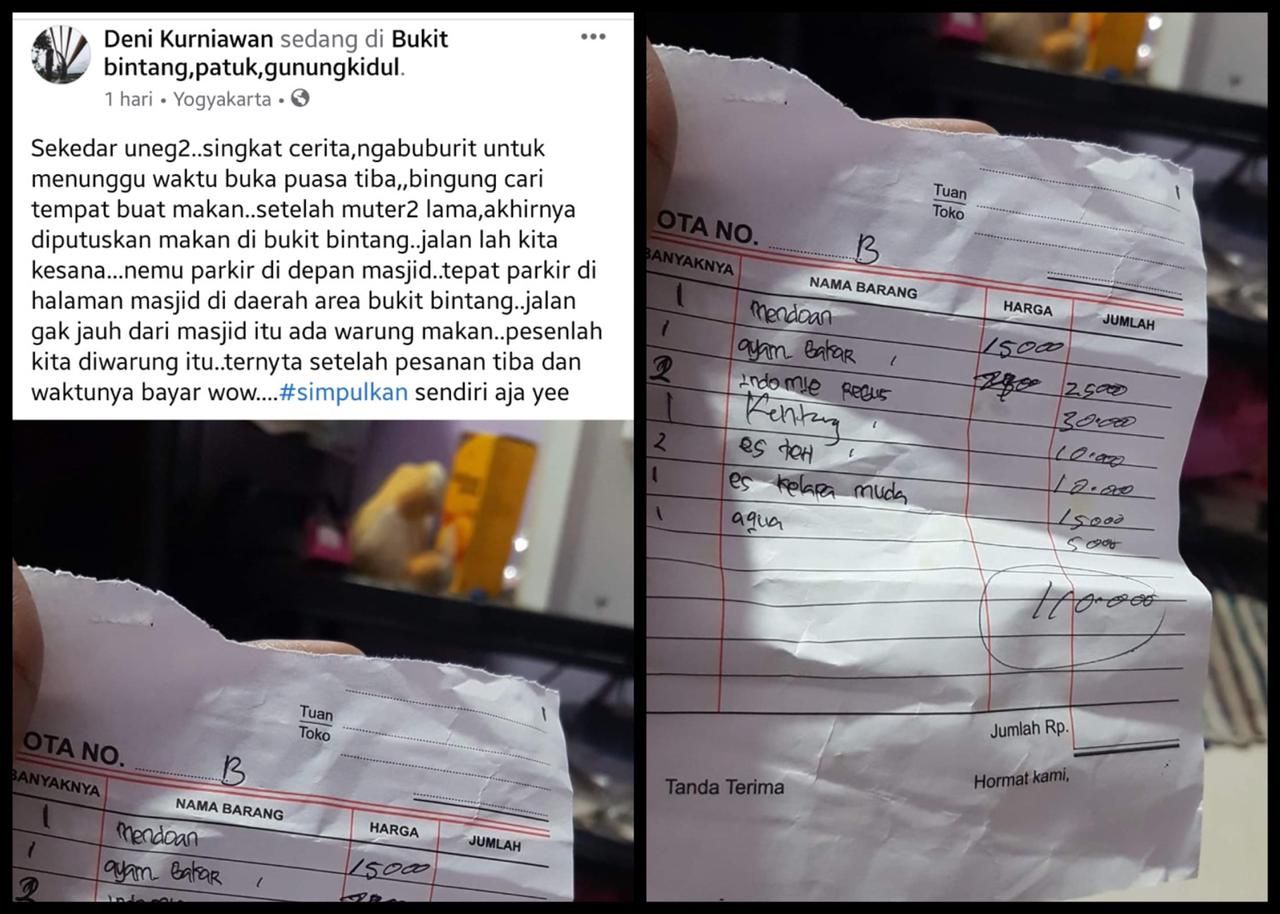 Viral Kisah Warung 'Getok' Harga di Bukit Bintang, Ini Kata Satpol PP