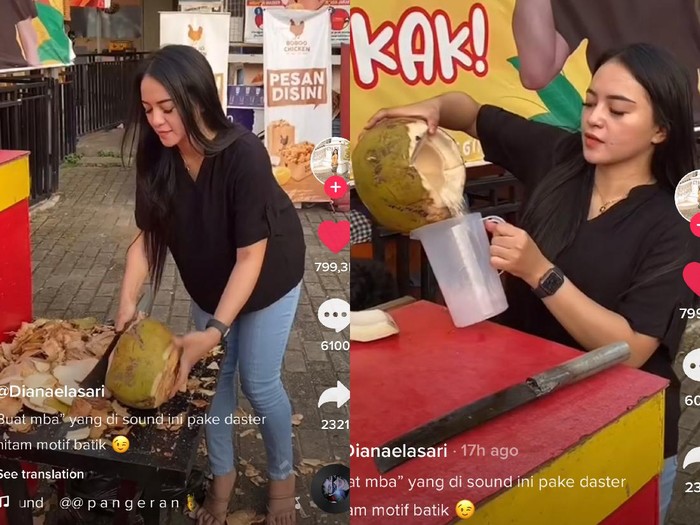 Viral penjual es kelapa cantik di Samarinda bikin salfok. Viral penjual es kelapa cantik di Samarinda bikin salfok.