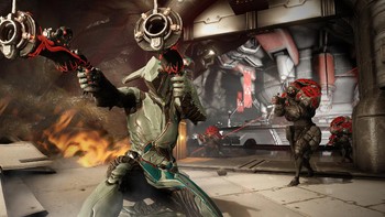 Berikutnya ada Warframe, yang memadukan karakter alien dan ninja. Pengembang juga menyisipkan kemampuan yang berbeda-beda. Foto: steam.com.