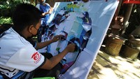 Kegiatan menyusun gambar tersebut dilakukan sebagai sarana anak-anak tersebut dalam mengenal sosok pahlawan nasional tersebut.  