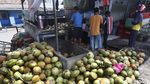 Berkah Pedagang Kelapa Muda di Bulan Ramadhan