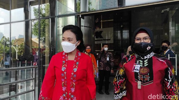 Bintang Puspayoga usai meneken MoU di KPK