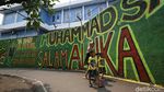 Gang Sempit di Jakarta Ini Dihias Mural Bernuansa Islami