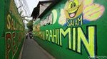 Gang Sempit di Jakarta Ini Dihias Mural Bernuansa Islami