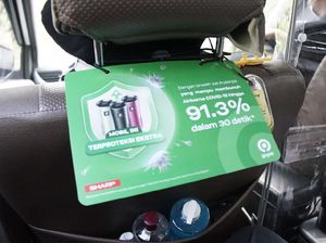 8.000 GoCar Dilengkapi Air Purifier Sharp, Penumpang Makin Aman