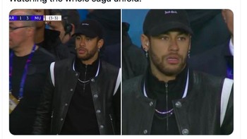 Neymar sampai kebingungan mengikuti saga European Super League. Foto: Twitter