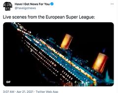 Deretan Meme Usia Pendek European Super League