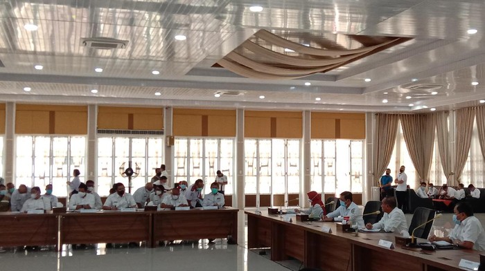 Rapat di rumah dinas Gubsu Edy (Ahmad Arfah-detikcom)